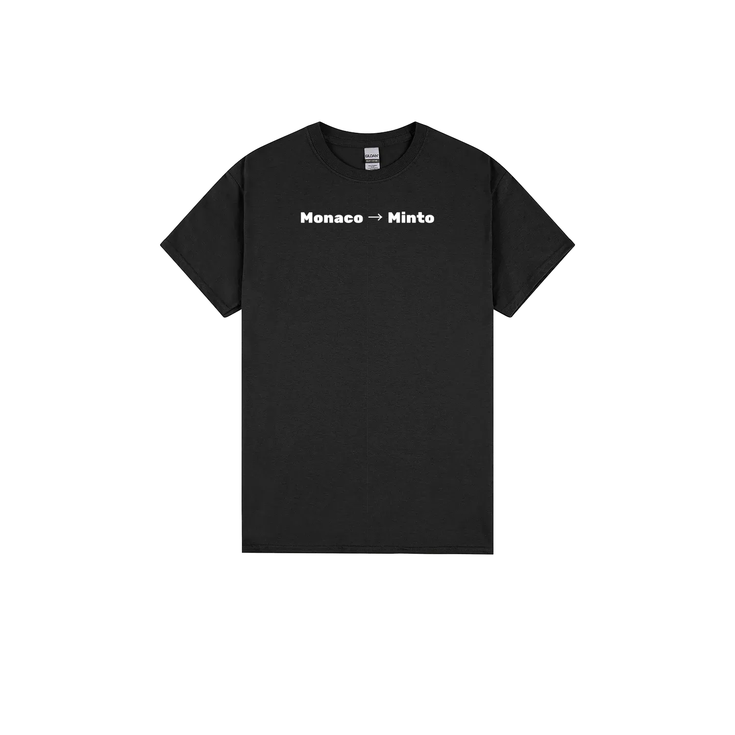 Black front flat lay