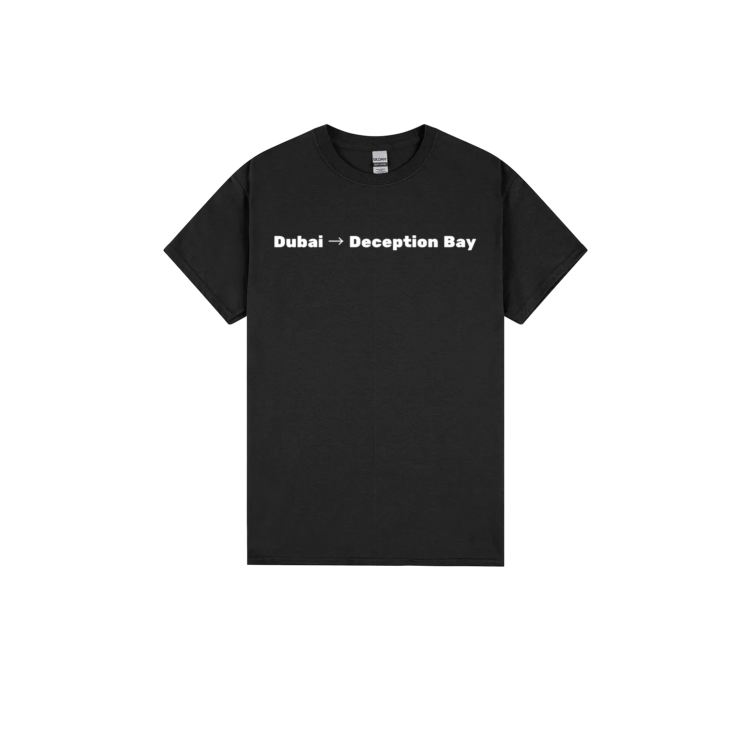 Black front flat lay