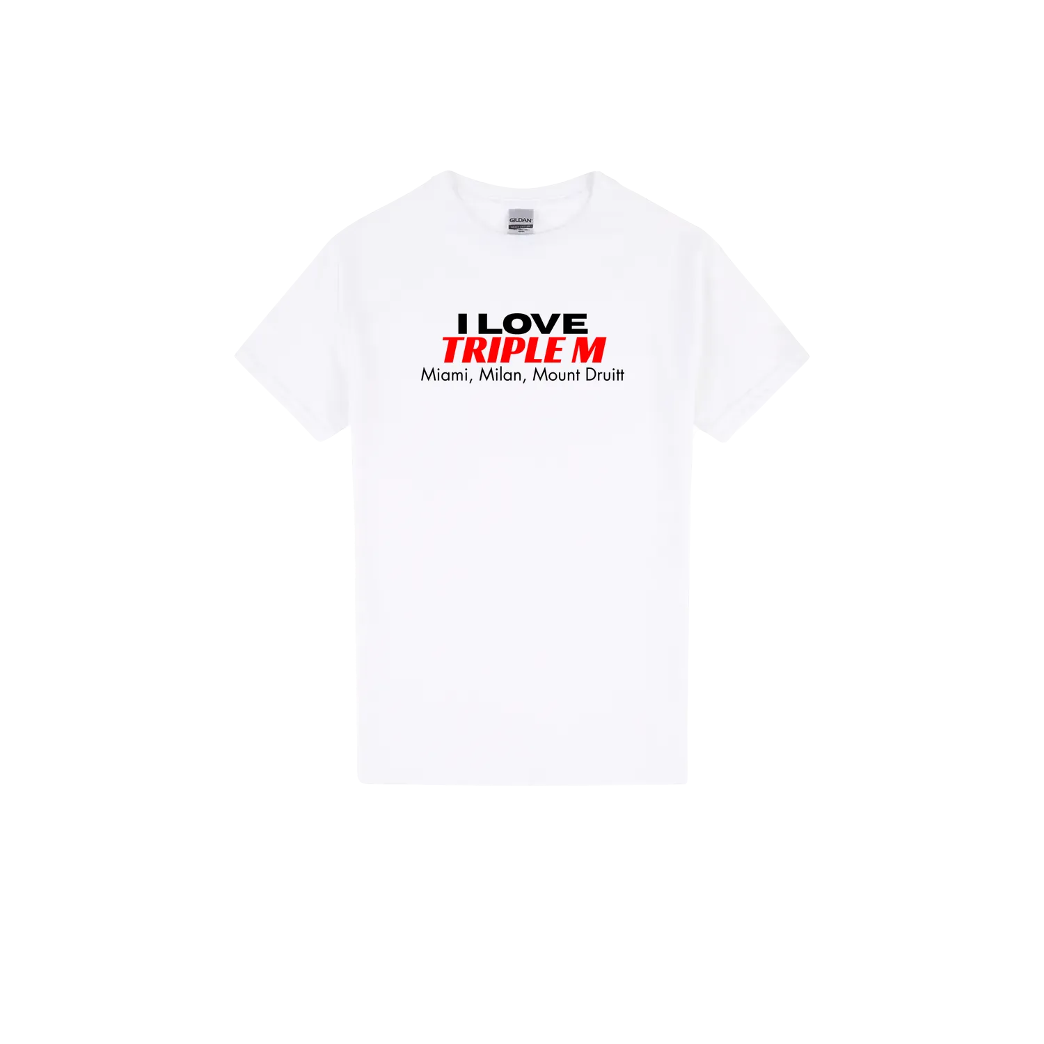 White front flat lay