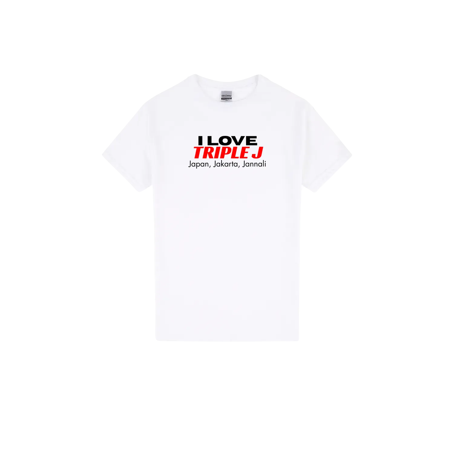 White front flat lay