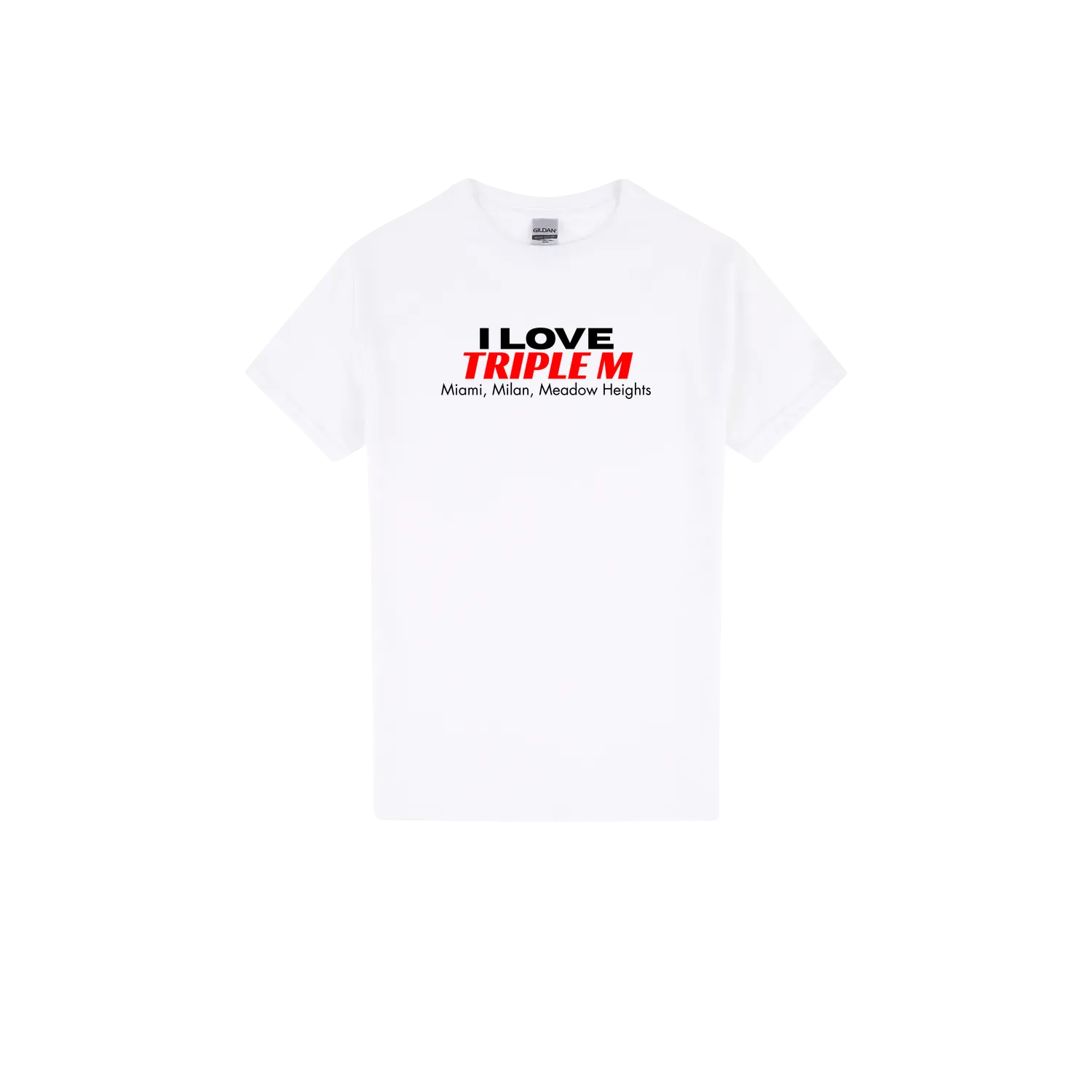 White front flat lay